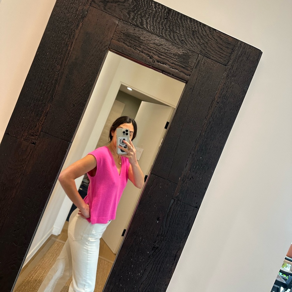 Cashmere knit tank vest